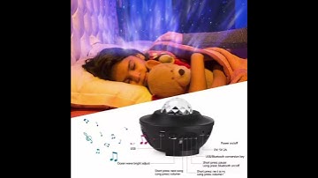 a lovely galaxy projector with an inbuilt Bluetooth speaker,emitting a perfect ambience