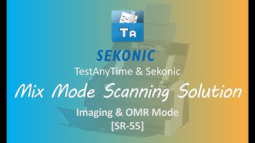 TestAnyTime & Sekonic - SR-55 - Mix Mode Scanning (Imaging & OMR)