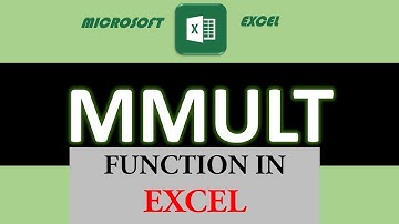 29.  MMULT function in Excel | Matrix Multiplication in Excel | Math & Trig