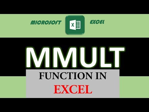 29. MMULT function