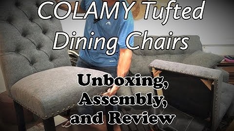 COLAMY Tufted Dining Chairs - Unboxing, Assembly, and Review