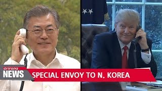 South Korea to send special envoy to North Korea, Moon tells Trump