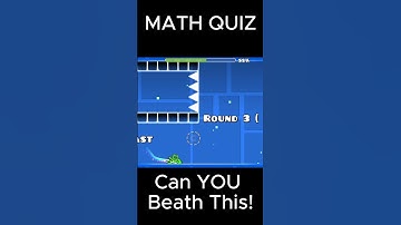 Geometry Dash Quiz! #gd #challenge #math #quiz  #shorts