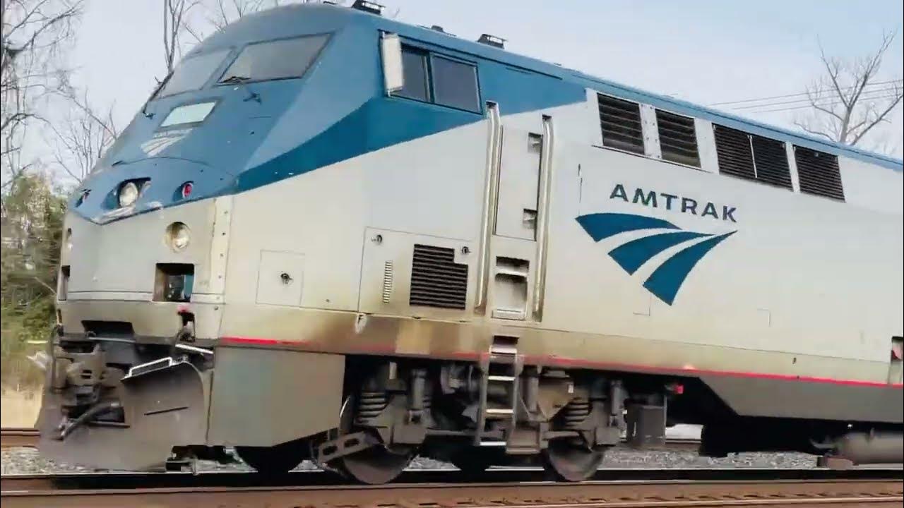 Amtrak 111 going through kirkville with a horn show heading to Syracuse