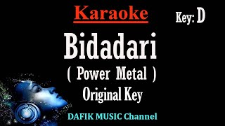 Bidadari (Karaoke) Power Metal Nada Asli/ Original key D