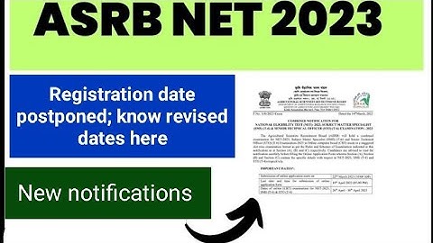 ASRB NET 2023| Important public notice| ASRB NET application form | ASRB/ICAR NET 2023 Exam|