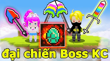 ĐẠI CHIẾN ĐÀO ĐẤT BẰNG XẺNG RAINBOW ONE VÀ NOOB YETI ĐÁNH BOSS KIM CƯƠNG TRONG MINIWORLD