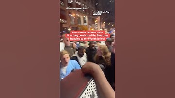 Fans across Toronto were lit as they celebrated the Blue Jays heading to the World Series! 🎉