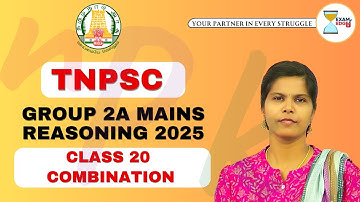 TNPSC Group 2A Mains Reasoning - Class 20 #tnpsc #group2answerkey #divyareasoning