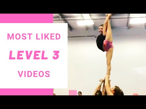 ⁣Top 10 Most Liked Level 3 Cheerleading Videos on Instagram