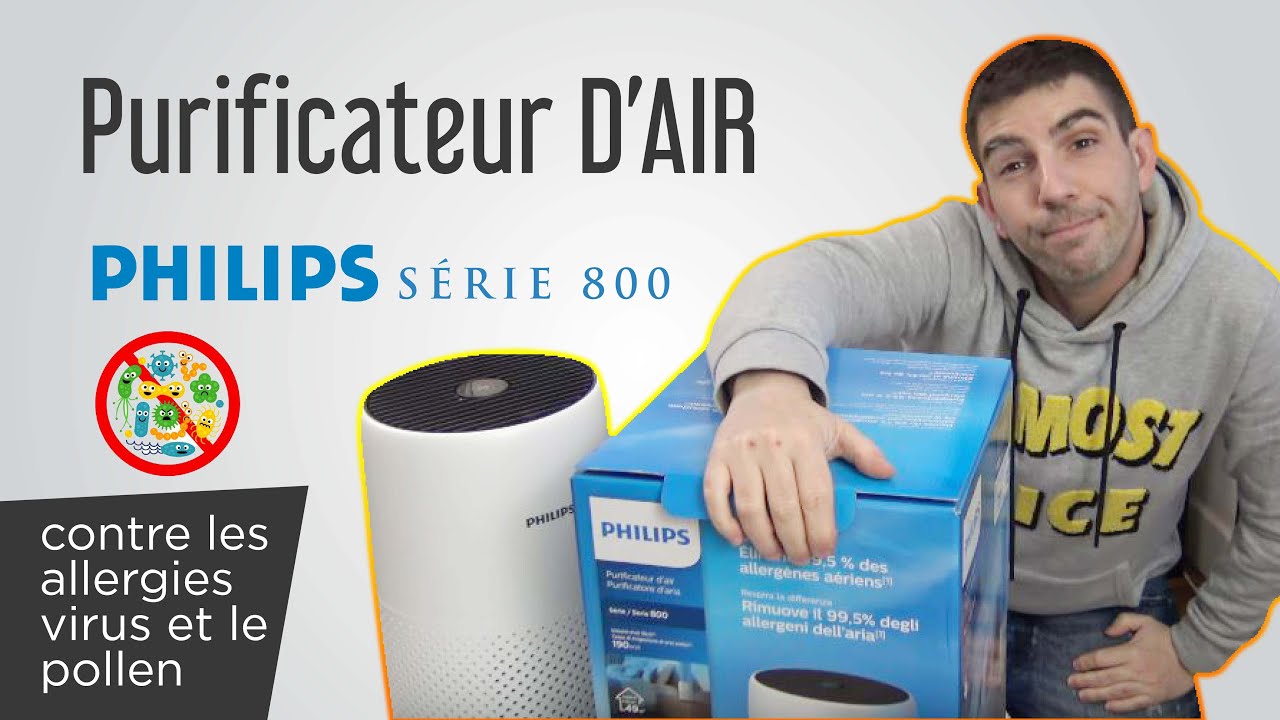 Purificateur d 'air PHILIPS SERIE 800 : Pas cher, discret mais est il  efficace ?! 