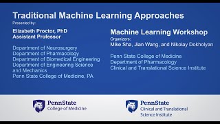 Traditional Machine Learning Approaches: Machine Learning Workshop