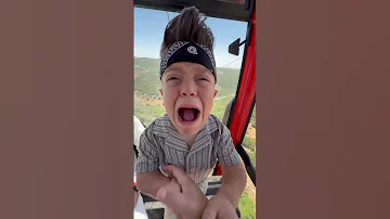 يحيى خاف وارتعب من التلفريك يحيى الزعبي 