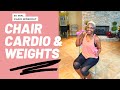 Chair Workout for Weight Loss | Senior or Beginner Chair Aerobics and Weights | Moore2Health