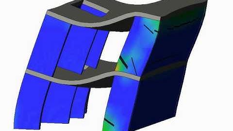 ATENA Simulation of seismic experiment in ISPRA laboratories.