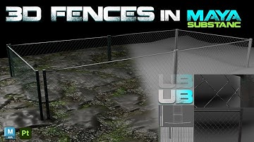 Create a Detailed Fence Grill with Lighting and Texturing in Autodesk Maya, substants