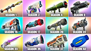 Evolution of All Fortnite Explosive Weapons & Items (Chapter 1 Season 1 - Chapter 7 Season 4)