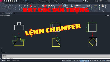 Autocad cơ bản - Lệnh vát góc đối tượng (Chamfer)