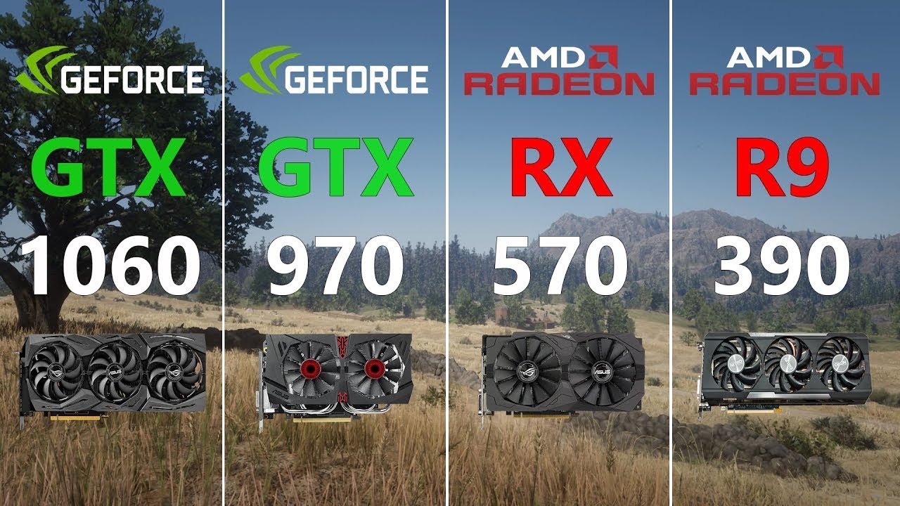 GTX 1060 vs GTX 970 vs RX 570 vs R9 390 Test in 6 Games YouTube