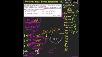 37| D and F Block Elements class 12 | D and F  block for NEET | D and F  block for JEE | PYQ #Shorts