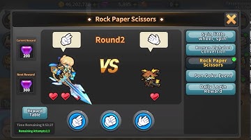 Raid the dungeon event Rock Paper Scissors