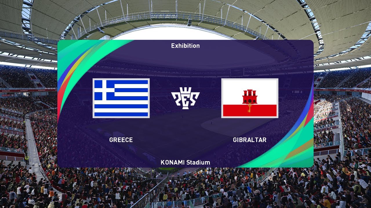 Greece vs Gibraltar (10/09/2023) UEFA EURO 2024 PES 2021