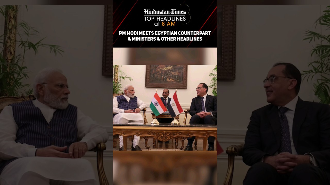 PM Modi Meets Egyptian Counterpart & Ministers & Other Headlines | News Wrap @8 AM