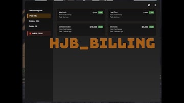 [Escrow] Advanced Billing System hjb_billing - FiveM script