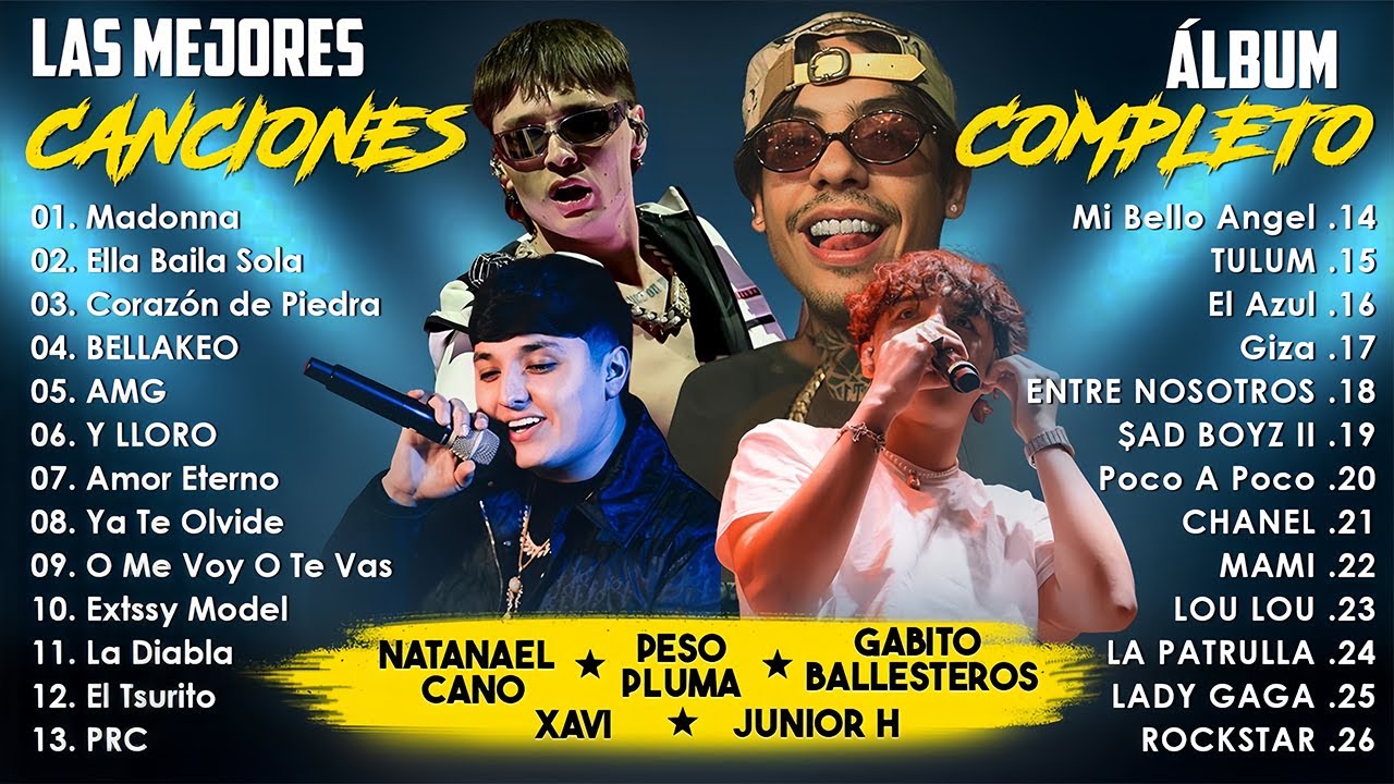 Peso Pluma,Junior H,Luis R,Fuerza Regida - Exitos Corridos Belicos - Mix Corridos Tumbados 2025