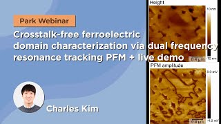 Crosstalk-free ferroelectric domain characterization via dual frequency resonance tracking PFM