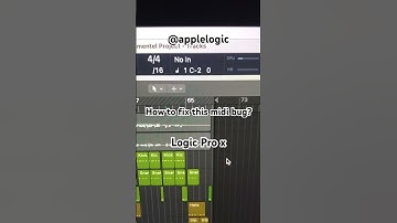 Looking for a fix for this midi bug in Logic Pro x #logicprox