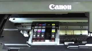 Canon MG5250 - Changing the cartridges - YouTube
