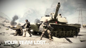 BFBC2 Battlefield Bad Company 2 Arica Harbor Player Ending Win/Lose Cut Scene [HD]