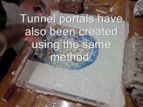 how to make viaducts and tunnel portals for a garden layout.wmv