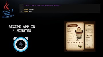 JAVA IN MINUTES - How to code a Recipe App in *4 MINUTES*