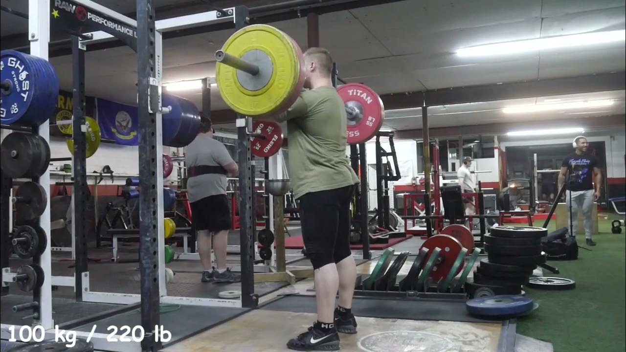 Weightlifting Training Hang lift Session YouTube