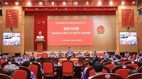 VKSND tối cao tổ chức Hội nghị giao ban công tác Quý IV năm 2025