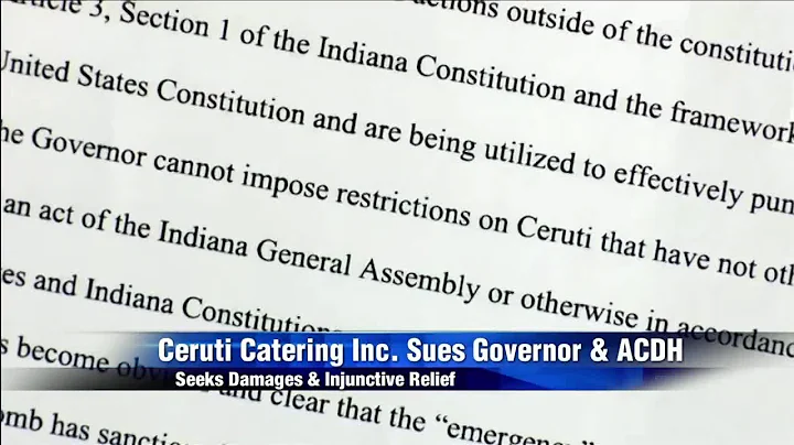 Ceruti Catering sues governor, Allen Co. Health Dept. over pandemic social gathering policies