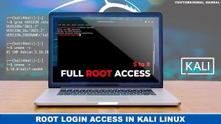 How to get root access in Kali Linux 2022.1 ? | Create Root Account | screenshot 5