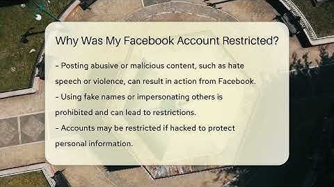 Why Was My Facebook Account Restricted? - Everyday-Networking