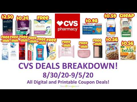 CVS Deals Breakdown 8/30/20-9/5/20! All Digital and Printable Coupon Deals!