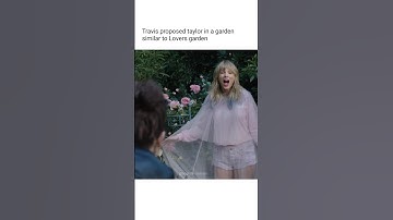 travis proposed taylor in lover garden omg #taylorswift #swifties #erastour #ttpd #music #shorts