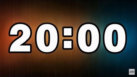 20 Minutes Countdown Timer ⏰ Đồng hồ đếm ngược 20 phút