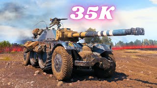 35K Spot + Damage with Panhard EBR 105 - 18K &  EBR 105 - 17.5K World of Tanks Replays