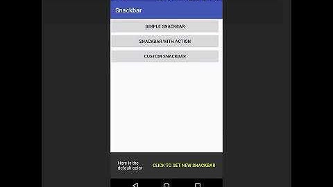 Snackbar Android Example With Custom Snackbar