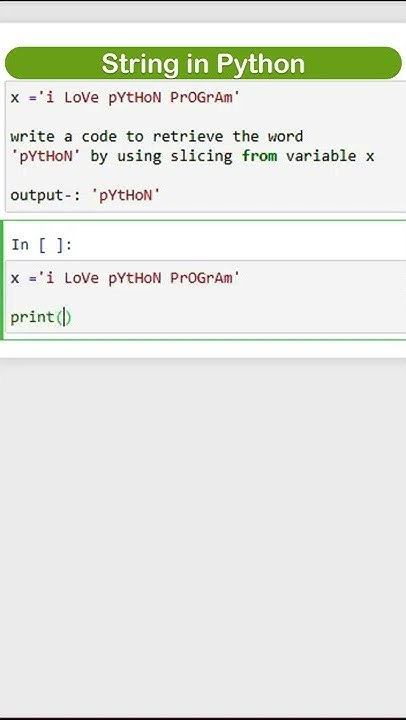 string in python | slicing | In-Build Function in Python | Python ...