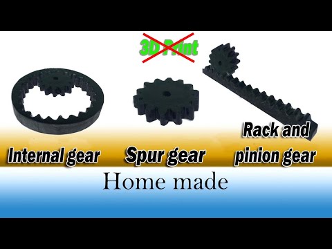 How to make Gear at Home | Internal Gear DIY | Rack and Pinion Gear DIY