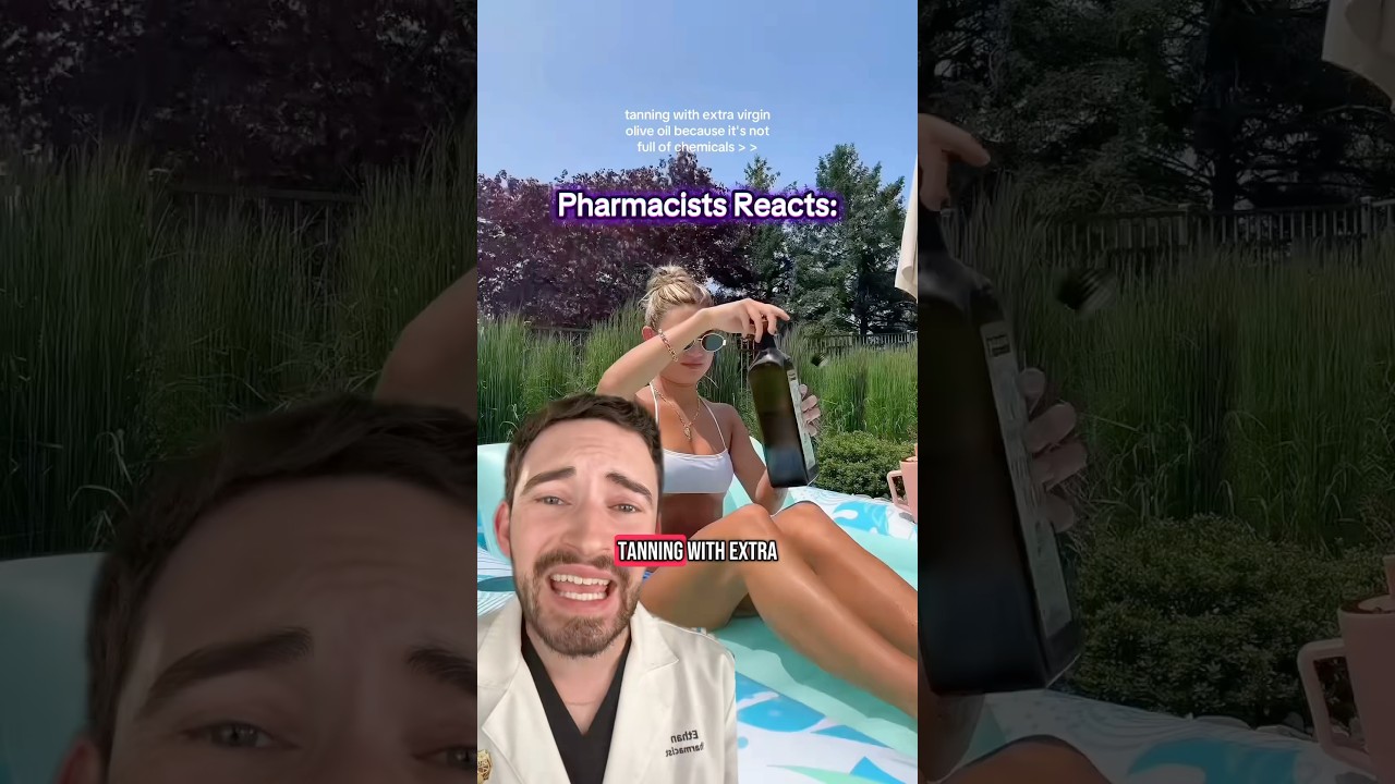 Tanning with Olive Oil?! 🫣 Here’s Why It’s So Dangerous for Your Skin ☀️ 