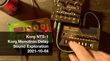 Korg NTS-1 & Monotron Delay Sound Exploration [2010-10-04]