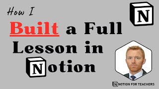 How I Built A Full Maths Lesson Entirely In Notion | Teacher Tutorial 2022